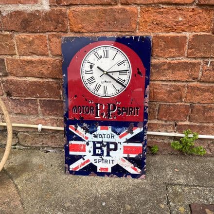 Clock Bp Garage Tin Sign Metal Sign Plaque