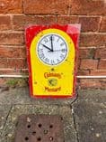 Clock Colmans Mustard Tin Sign Metal Sign Plaque 30x45cm
