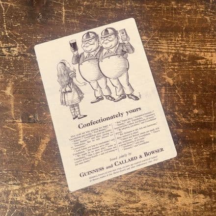 Confectionately your Guinness alice in wonderland - Metal Advertising Wall Sign