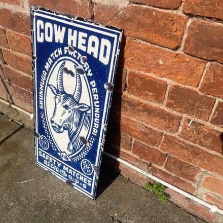 Cow Head Farm Metal Wall Sign