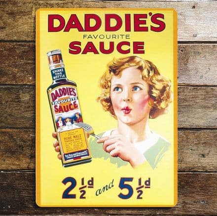 Daddies Sauce - Metal Advertising Wall Sign