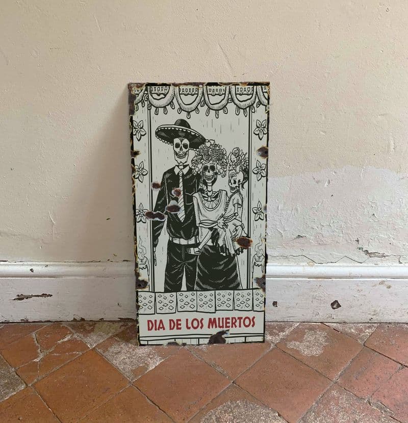 Day Of The Dead Skulls 5 - Metal Wall Sign