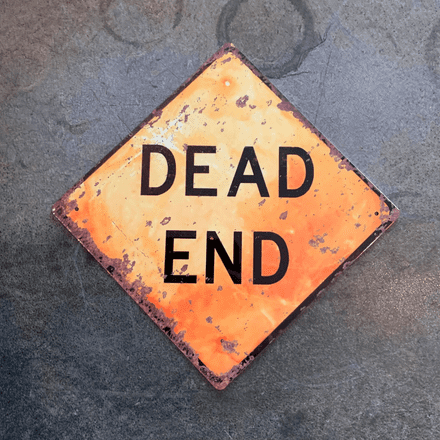 Dead End - Metal Square Wall Sign