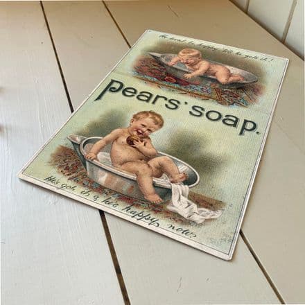 Dirty Baby Pears Soap - Metal Advertising Wall Sign