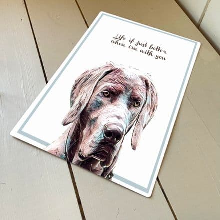 Dog Life - Metal Humour Wall Sign