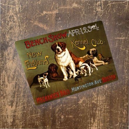 Dogs Kennel Bench show - Metal Animal Wall Sign