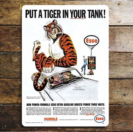 Esso Put a Tiger in Your Tank - Metal Advertising Wall Sign