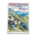 Great Western Wales Britsish Railways - Metal Travel Wall Sign