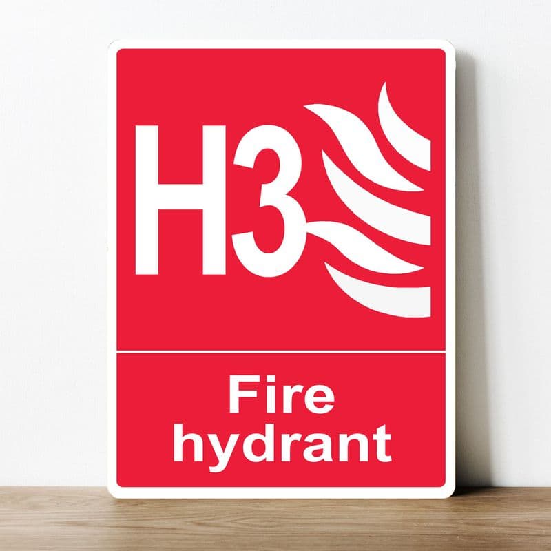 H3 FIRE HYFRANT   information Metal Wall Sign