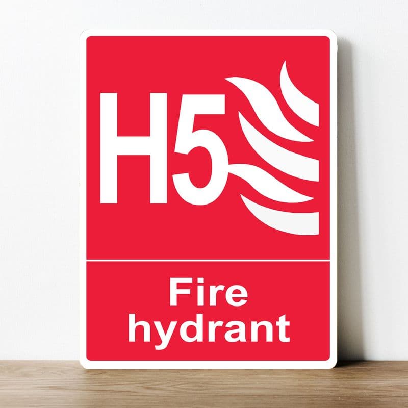 H5 FIRE HYFRANT   information Metal Wall SigN