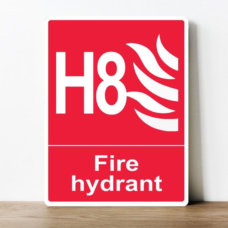 H8 FIRE HYFRANT   information Metal Wall Sign