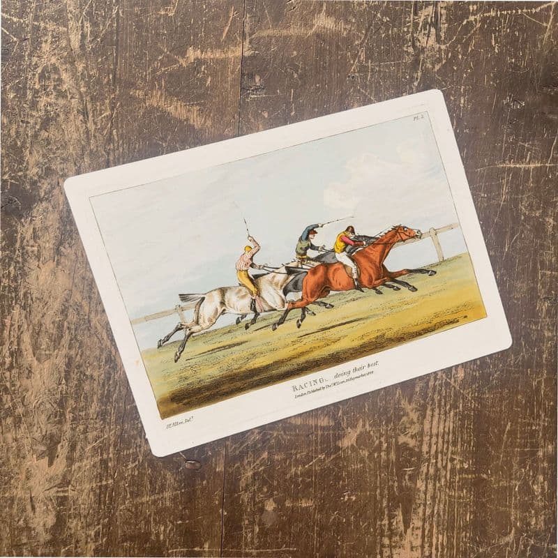 HORSE RACING, JOCKIES, Metal Wall Sign