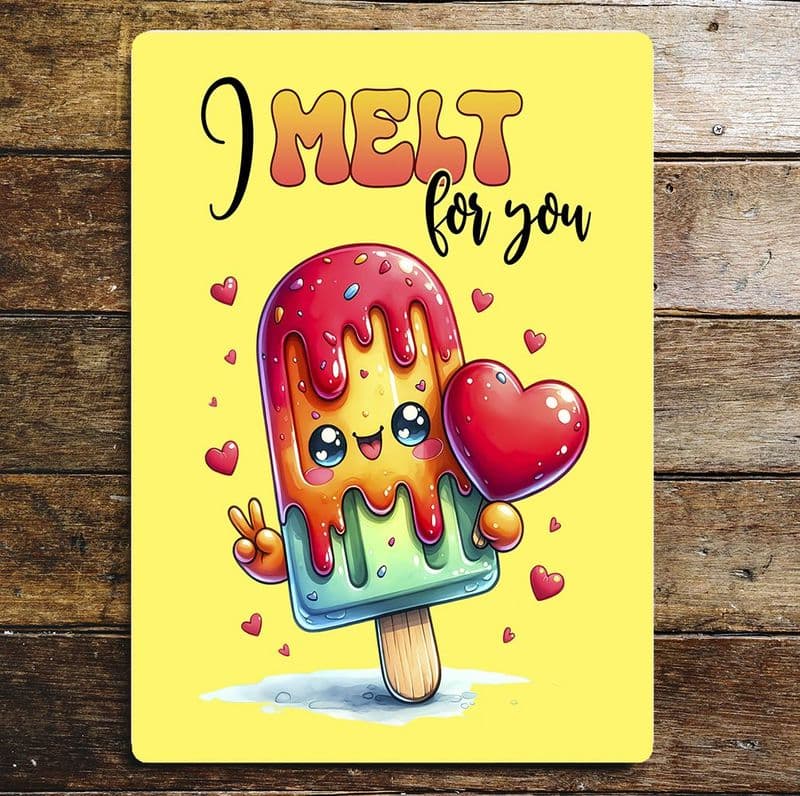 I melt for You Metal Wall Sign