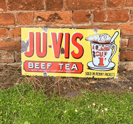 Ju-Vis Beef Tea 24 Metal Wall Sign (1)