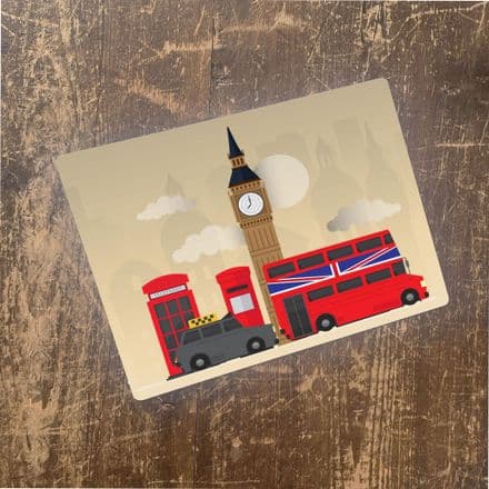 London Skyline Famous - Metal Advertising Wall Sign