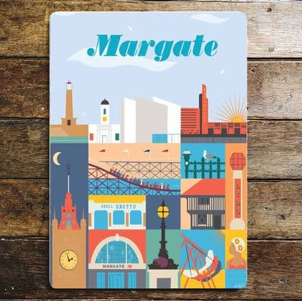 Margate - Metal Travel Wall Sign