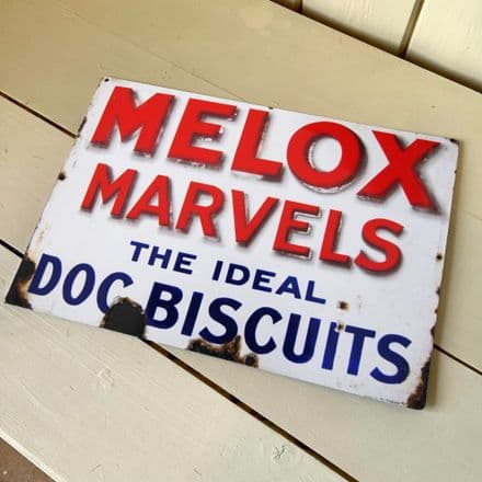 Melox Marvels Ideal Dog The Food of dogs - Metal Advertising Wall Sign
