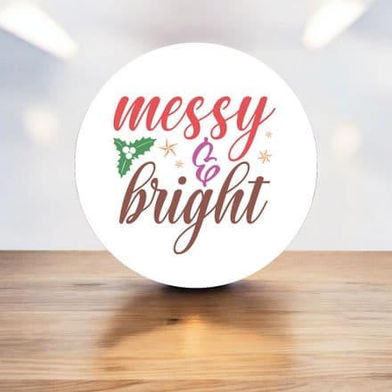 Messy and bright humour christmas circle Metal Street Sign Wall Sign