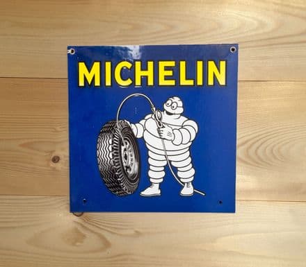 Michelin Tire Square - Metal Automotive Wall Sign