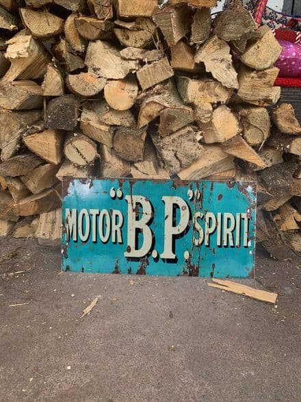 Motor BP Spirit Blue - Metal Advertising Wall Reprocuction Sign
