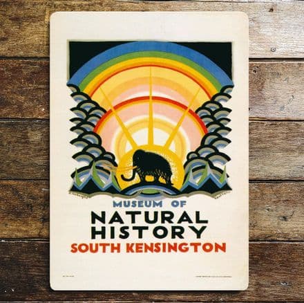 Museums Of Natural History South Kensington - Metal Travel Wall Sign