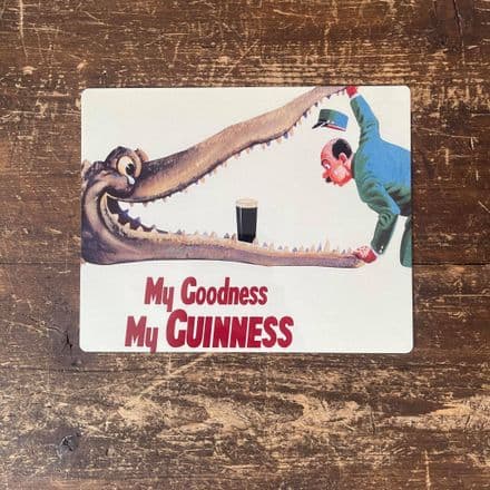 My Goodness My Guinness Alligator - Metal Advertising Wall Sign