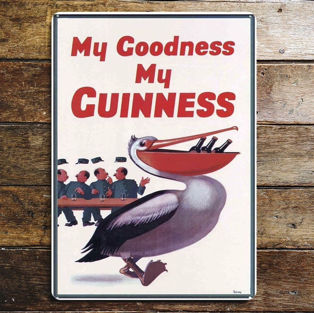 John Gilroy - Affiche rétro originale, My Goodness My Guinness Zoo Keeper, Dessi John Gilroy - Affiche rétro originale, My Goodness My Guinness Zoo Keeper, Dessi