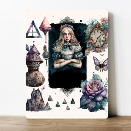 Mythical Style Creep arms crossed Metal Wall Sign