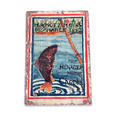 Old Fishing Fish - Metal Sign Plaque