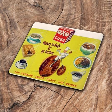Oxo Cube For Cooking Soups Gravy and Hot Drinks - Metal Advertising Wall Sign