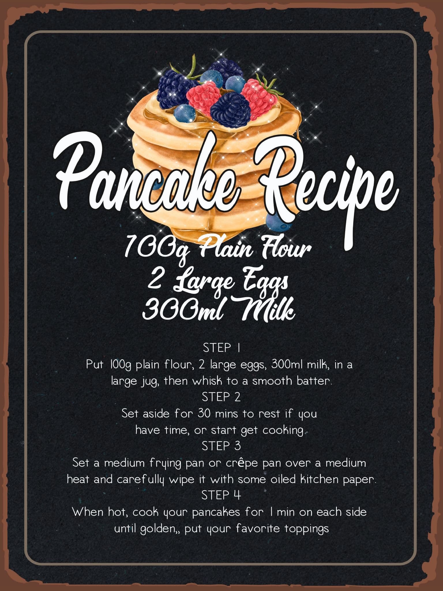 thumbnail image 2 of Vintage Retro Pancake Advertisement Metal Sign – Perfect For Cafe, Kitchen, Gift 2 of 6