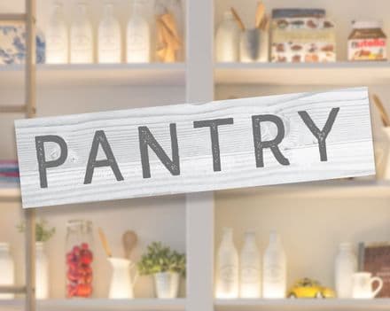 Pantry Famhouse Kitchen Door Metal Sign Plaque