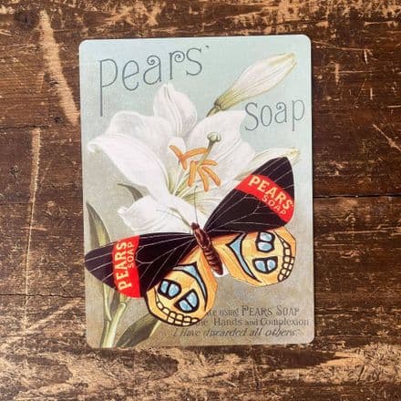 Pears Soap Butterfly - Metal Advertising Wall Sign