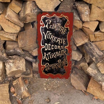 Peinture decors - Metal Wall Sign