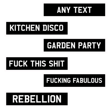 Personlised Custom Your Any Text Quote Metal Long Sign Plaque