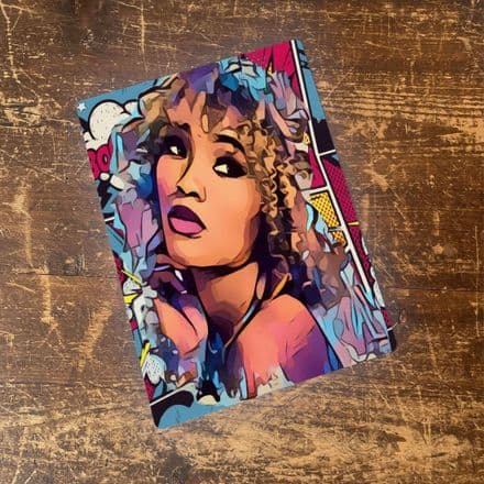 Pop Art Style Comic Face - Metal Pop Art Wall Sign