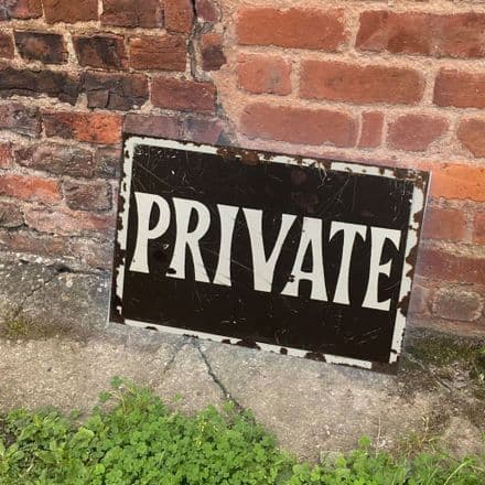 Private - Metal Advertising Wall Sign