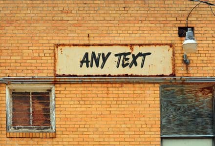 Rust Personlised Custom Your Any Text Metal Long Sign Plaque