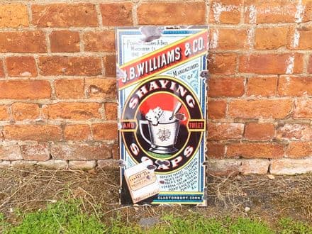 Shaving Soap j.b.williams 24 Metal Wall Sign