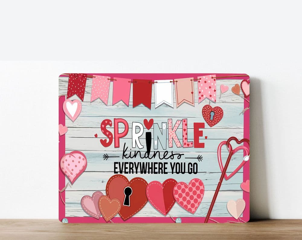 Sprinkle Kindness Sign Sprinkle Kindness everywhere you go cottage core Metal Wall Sign 1