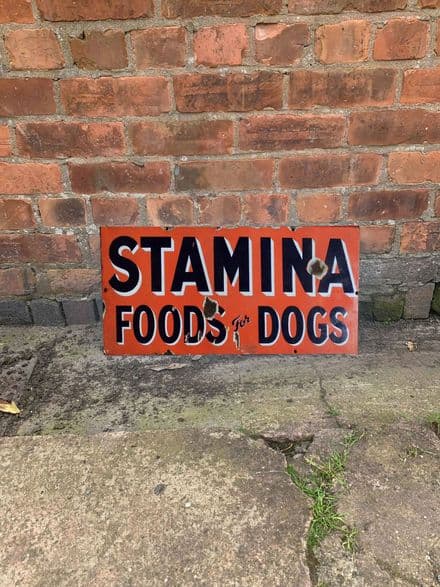 Stamina Foods Dogs 24 Metal Wall Sign