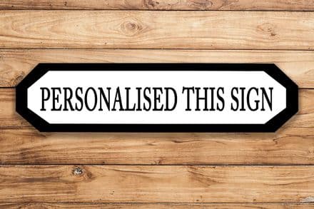 Street Sign Personlised Custom Your Any Text Metal Long Sign Plaque