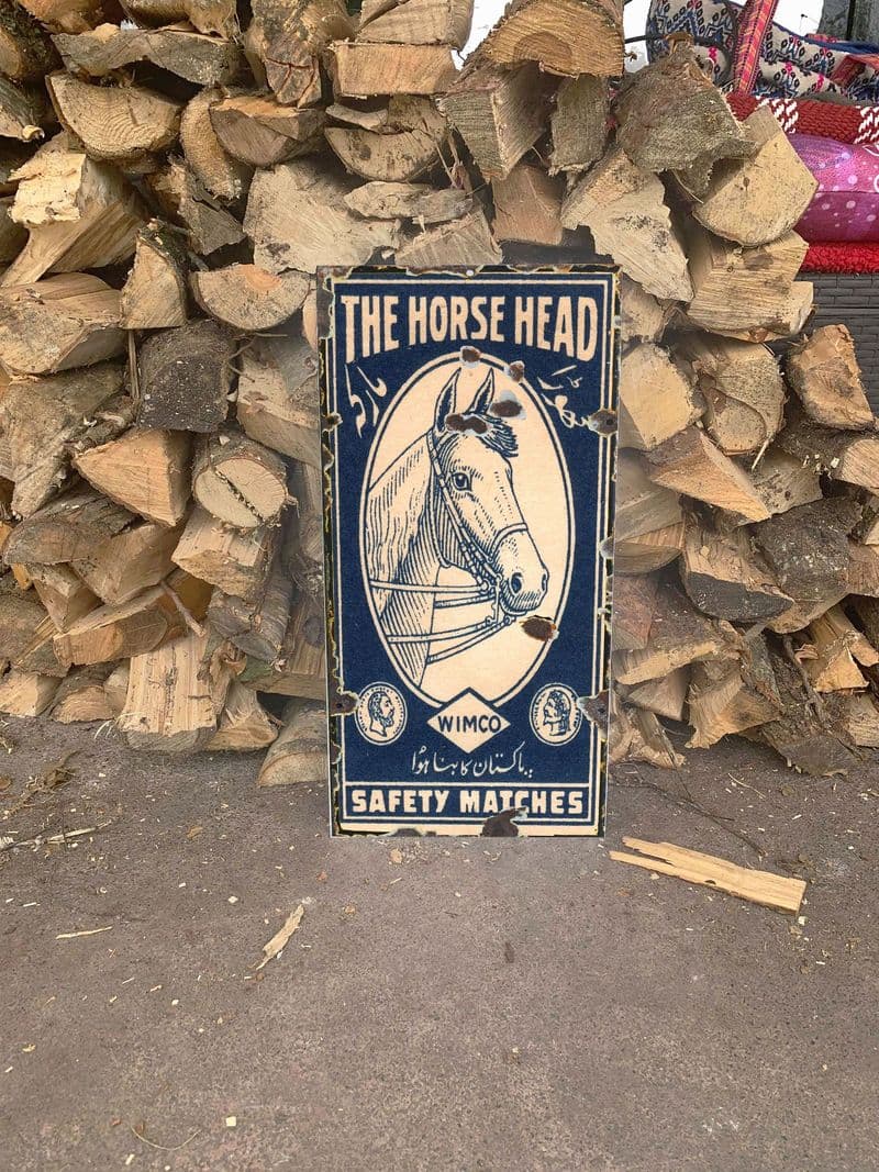 The Horses Head Farm 24  Metal Wall Sign