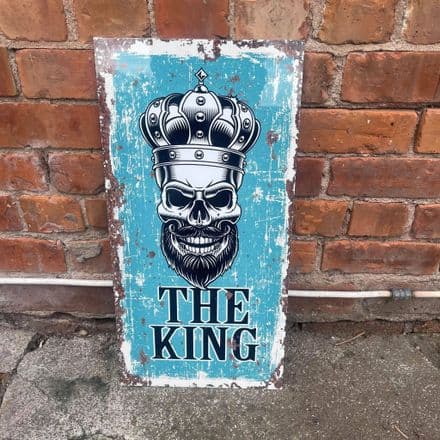 The King Skull - Metal Wall Sign