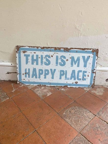 This is My Happy Place - Metal Wall Sign