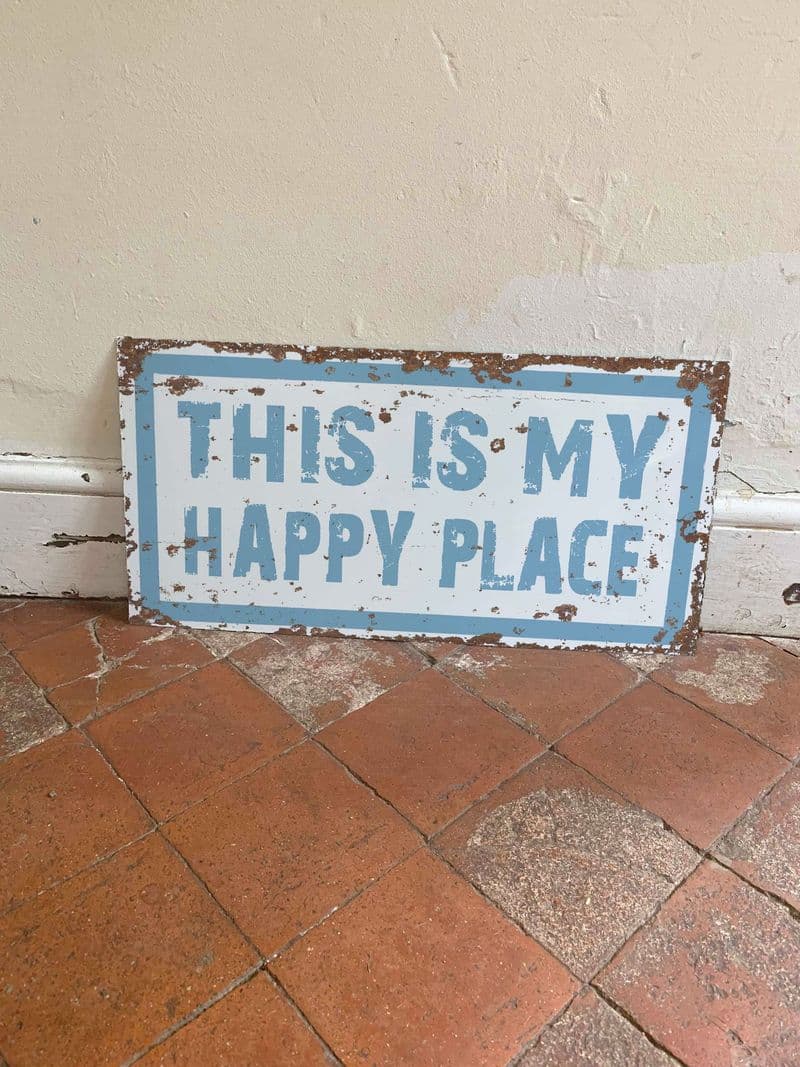This is My Happy Place - Metal Wall Sign