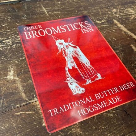 Three broomsticks Inn Harry Potter - Metal Movie Wall Sign
