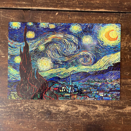 Vincent Van Gogh Starry Sky - Metal Fine Art Wall Sign