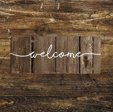 Welcome - Metal Wall Sign