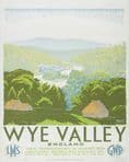 Wye Valley England British Railways - Metal Travel Wall Sign